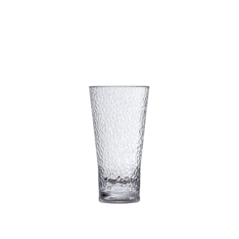 Hammered Iced Beverage 20 oz. Plastic Drinking Glass