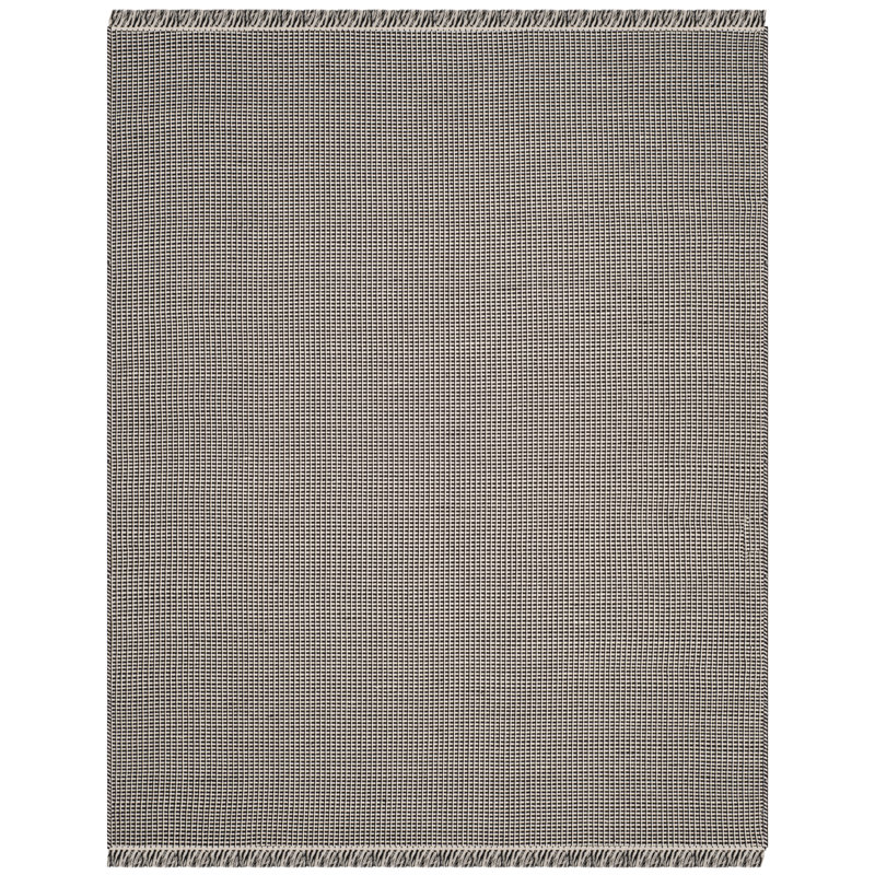 Bester Hand Woven Cotton Geometric Rug, Rectangle 6' x 9'