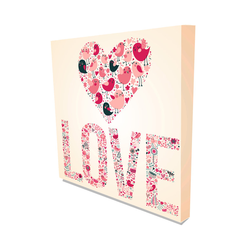 Concept Romantic Canvas Print - Wrapped Canvas Print, 31 cm H x 31 cm W