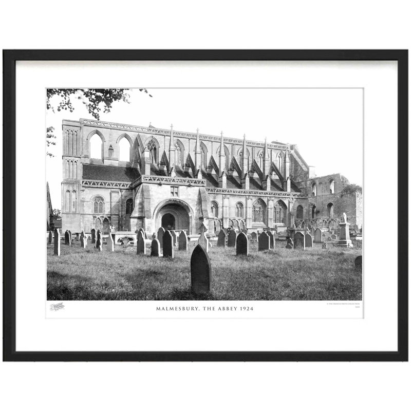 Malmesbury, the Abbey 1924 1 Piece Single Picture Frame Wall Art, 40cm H x 50cm W x 2.3cm D