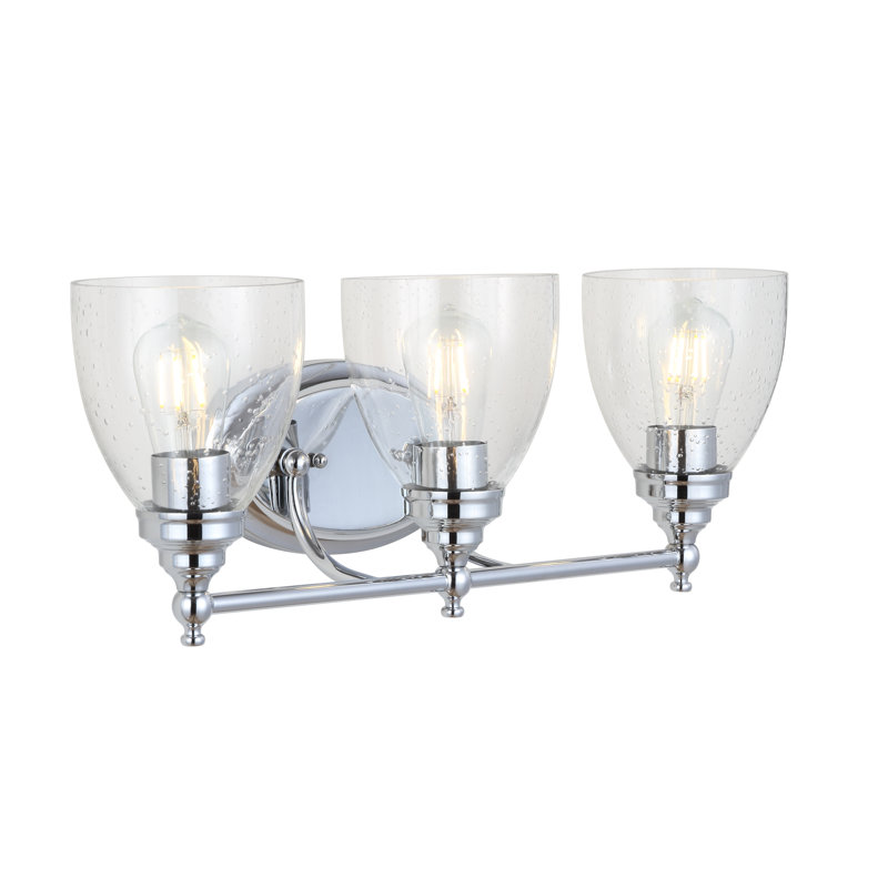 Winkleman Metal/Glass LED Vanity, 3, Chrome