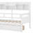 Bookcase Wood Daybed with Bedside Shelf and Two Drawers-94392545-94392542