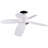 36" Flush Mount Modern Ceiling Fan with LED Lights and Remote Control-37911743
