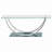Rectangular U-Shaped Glass Top Coffee Table