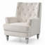 Chaise capitonnée, fauteuil élégant pour la maison