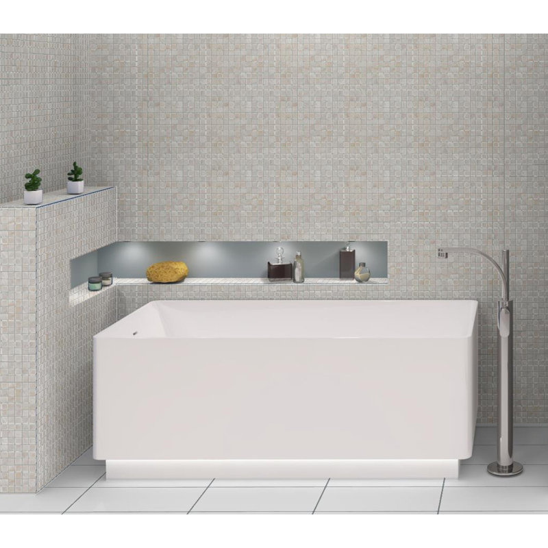 Otzar 1" x 1" Shell Mosaic Wall & Floor Tile, Perle