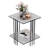 Marble Top End Table with Storage