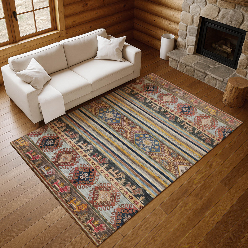 Tapis de qualité supérieure lavable à la machine Marasco AMF1626 Global, Rectangle 9 pi x 12 pi