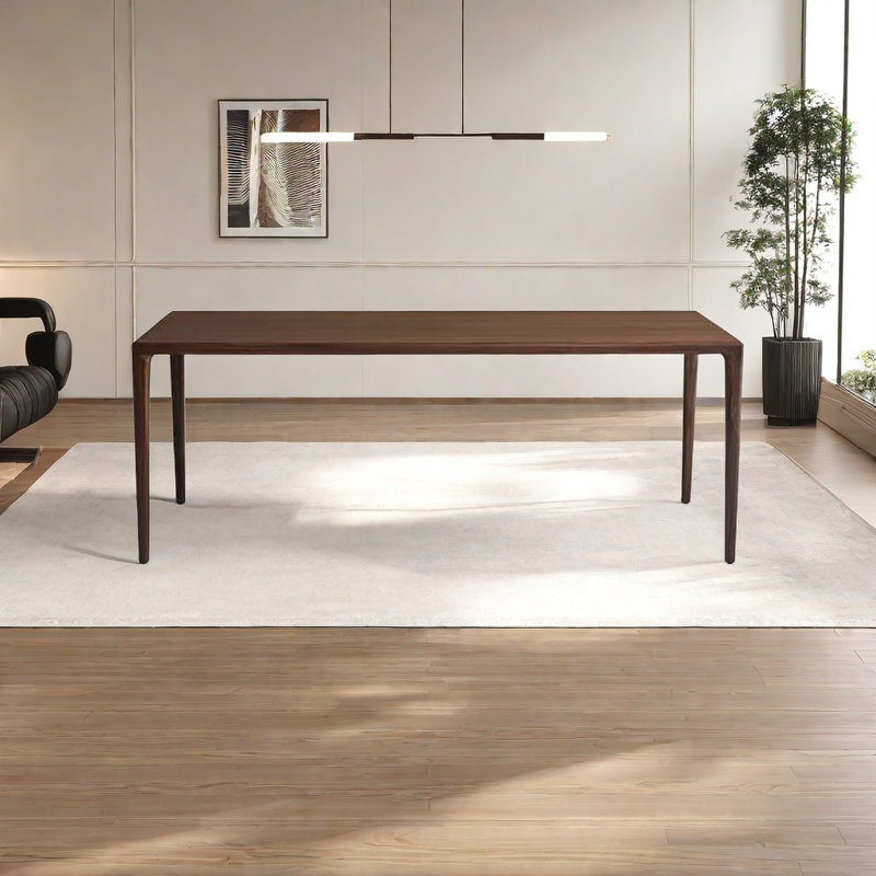 Walnut Solid Wood Dining Table, 31.49" W x 62.99" L