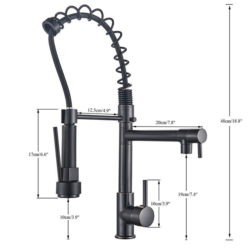 Belfry Kitchen Genevrier Pull Out Kitchen Faucet
