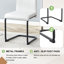 Chaise en porte-à-faux rembourrée en similicuir Modern-39845839-39845833