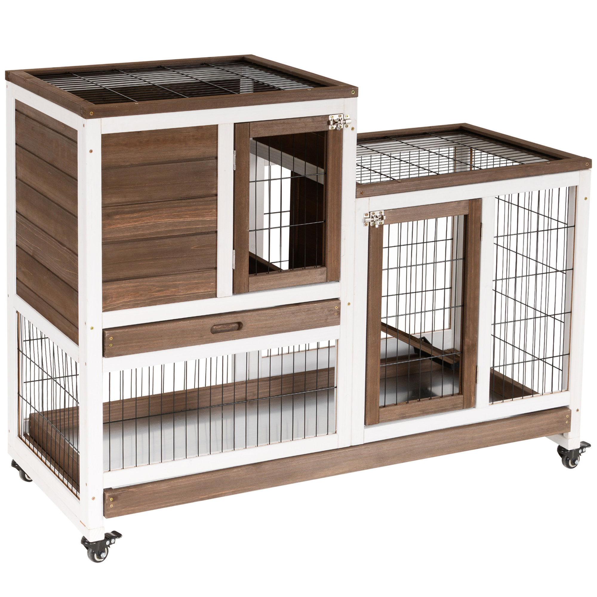 Archie & Oscar Lillie Weather Resistant Rabbit Hutch with Ramp ...