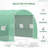 Outsunny 10' X 10' X 6.5' Walk-In Tunnel Hoop Greenhouse, Polyethylene PE Cover, Steel Frame, Roll-Up Zipper Door & Windows For Flowers, Vegetables, Tropical Plants, Green