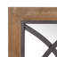 Miroir mural arqué pour fenêtre, H 37,5 po x l 24 po, brun