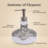 Glass Soap Dispenser 12.5oz Frosted Glass with Rhinestones – Elegant Bathroom & Kitchen Accessory, Christmas & Mother’s Day Gift