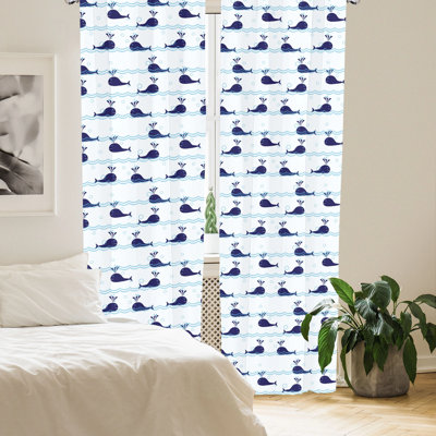 Whale Semi-Sheer Rod Pocket Sliding Panel
