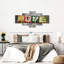 "Love Love", impression sur toile 5 pièces-93822556