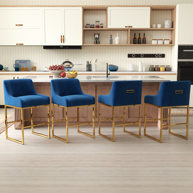 Tabouret de comptoir 26 po Zanthia, 4, Marine