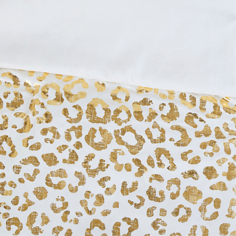 Ensemble d'édredon imprimé animalier Glam avec traitement antimicrobien et certification OEKO-TEX