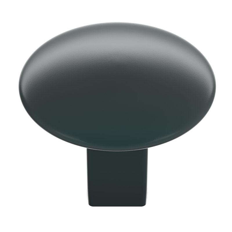 Poignée ronde Riva de 1 1/4 po de diamètre, Noir mat