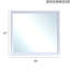 Miroir moderne, blanc
