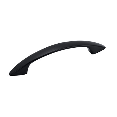 Arc 3 inch (76mm) Centre-to-Centre Matte Black Cabinet Pull - 25 Pack