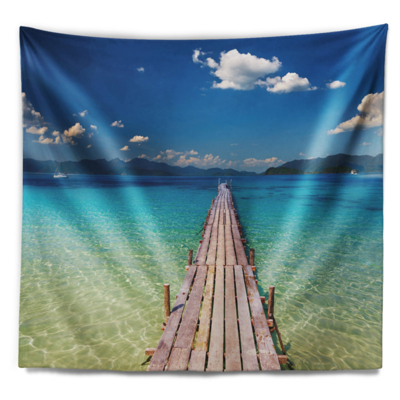 Tapisserie en bois Seascape, H 32 po x l 39 po