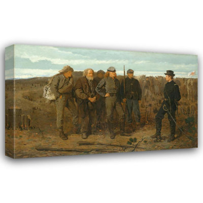 «Prisoners from the Front» par Winslow Homer - Art mural sur toile tendue avec châssis