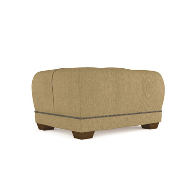 Hudson Upholstered Linen Blend and Polyester Standard