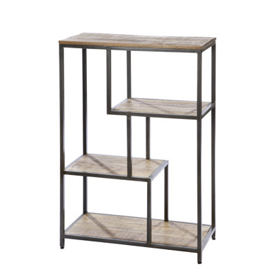Adilynn 118 cm H x 75 cm W Steel Library Bookcase