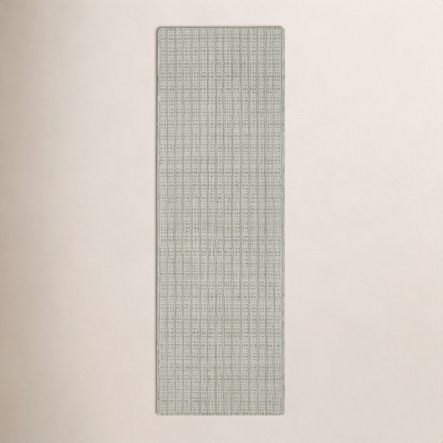 Kalise Hand-Tufted Geometric Wool Rug, Green, Runner 2'6" x 8'