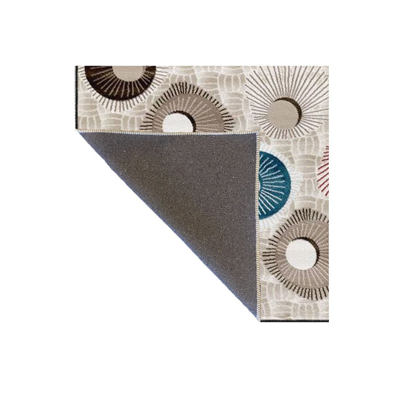 Tapis décoratif lavable à la machine Evil Eye Motif, Sous-tapis carré 3 pi 3 po inclus