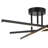 Black 3CCT Dimmable LED Modern Sputnik Semi-flush Mount