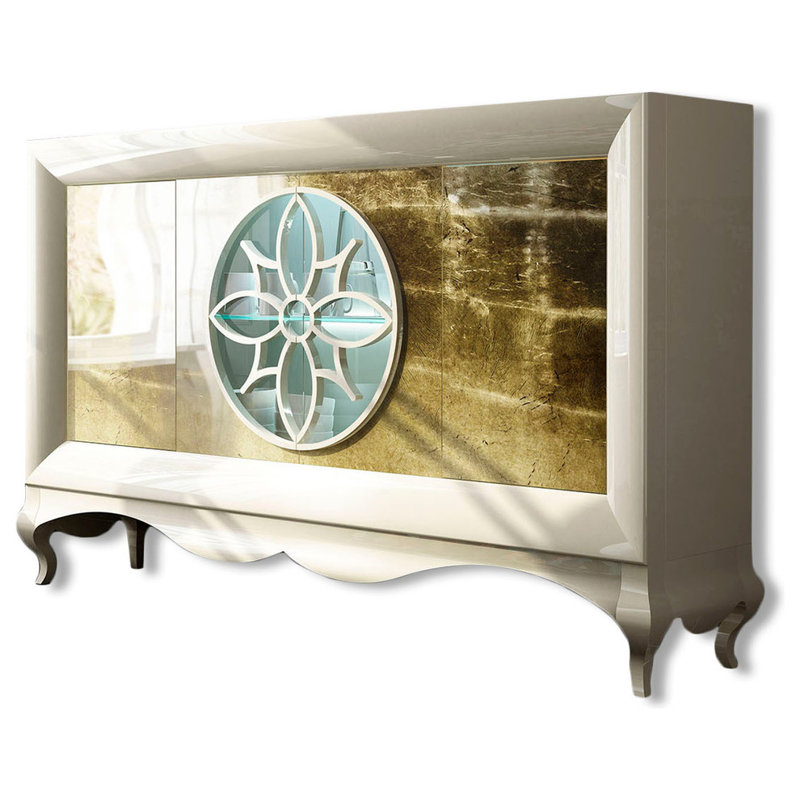 Buffet Saphire, Haute brillance, H 44,8 po x l 89,4,9 po x P 16,9 po