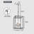 4-Light Dimmable Lantern Square/Rectangle Chandelier Black And Brushed Nickel Finished.