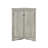 Modern Waterproof Corner Storage Cabinet, Sturdy MDF Triangle Floor Cabinet With Doors For Bathroom & Kitchen-2015901553