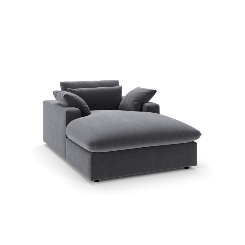 Remy Chaise Lounge, Andrew Slate Performance Chenille