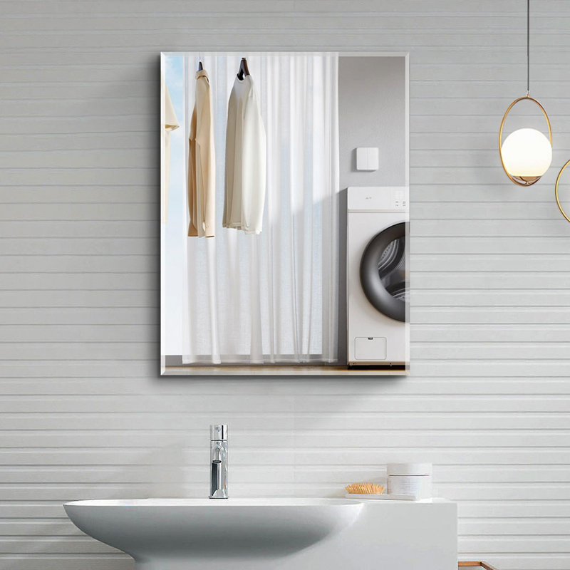 Armoire à pharmacie 20 po x 26 po avec miroir à fixation en surface ou salle de bain encastrée en aluminium