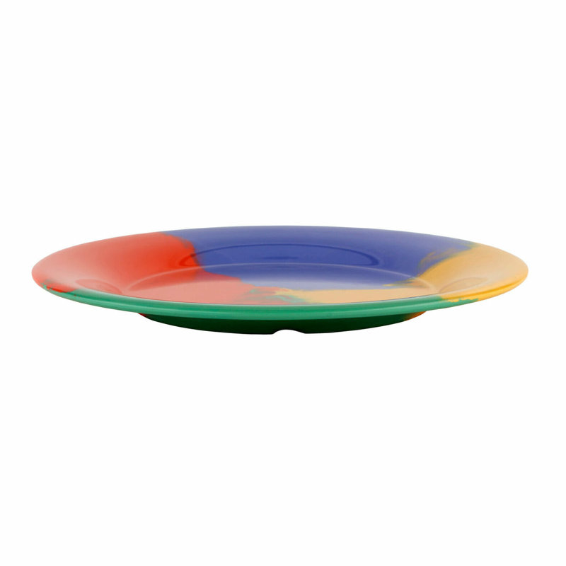 Vibrant Multicolor 9'' Melamine Salad/Dessert Plates, Set of 12