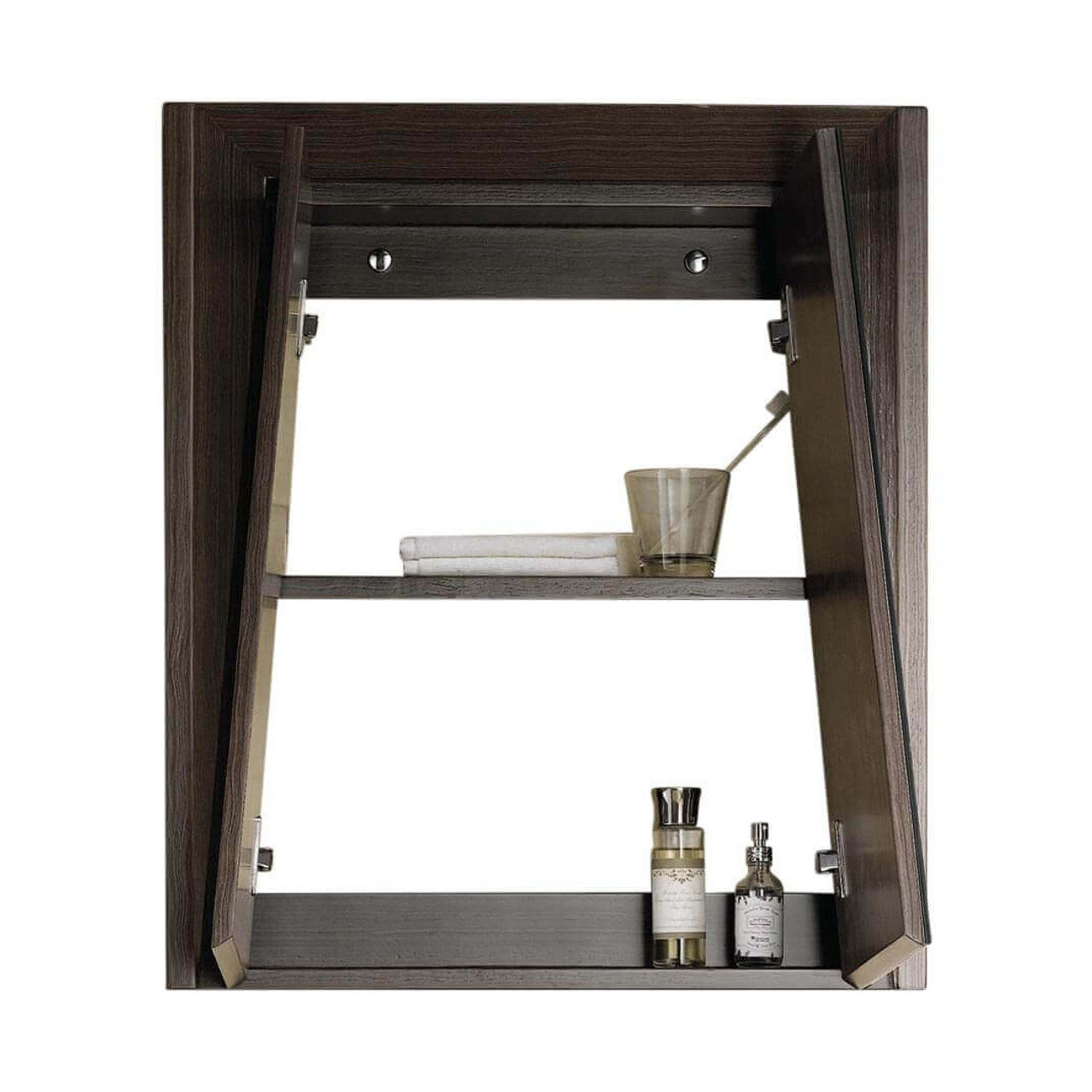 Heyer Surface Medicine Cabinet, Ebony Wave, 27.13" H x 23.63" W x 6" D