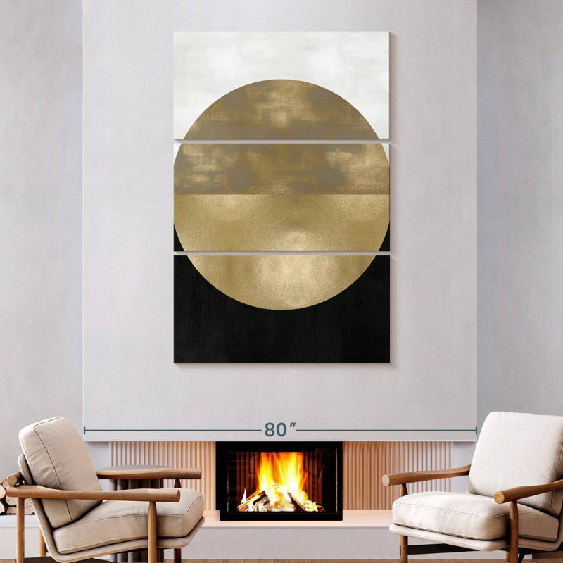 Avery Gold Sphere, 74" H x 48" W