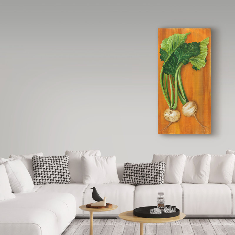 Dougray «Turnip», reproduction de peinture à l'acrylique sur toile tendue, H 32 po x l 16 po x P 2 po