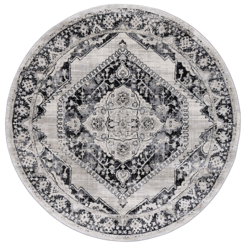 Brentwood Performance Oriental Rug, Round 6'7"