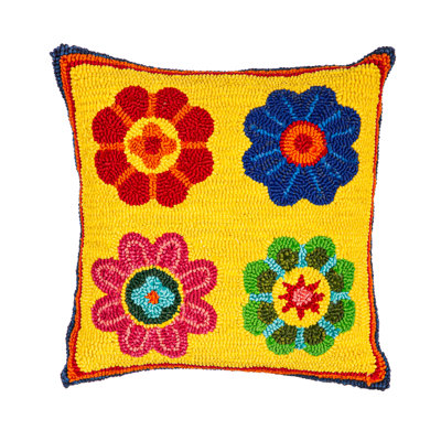 Floral Outdoor Throw Pillow