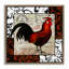 «Rooster & Vintage Post», art mural encadré par Sasha-862269526-866999506
