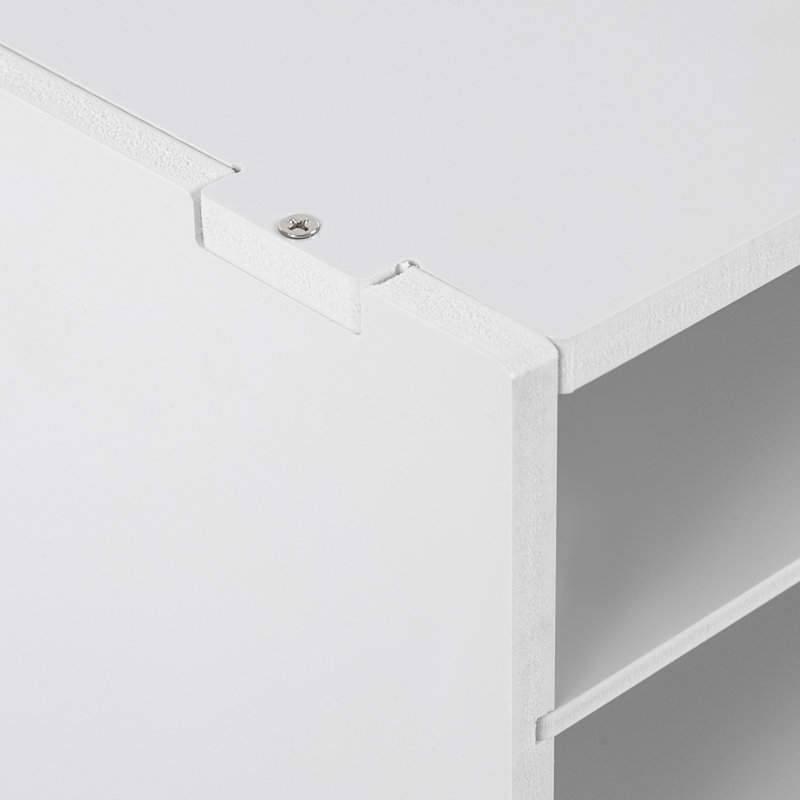 Paper And Mail Organizer Office Mailbox, White