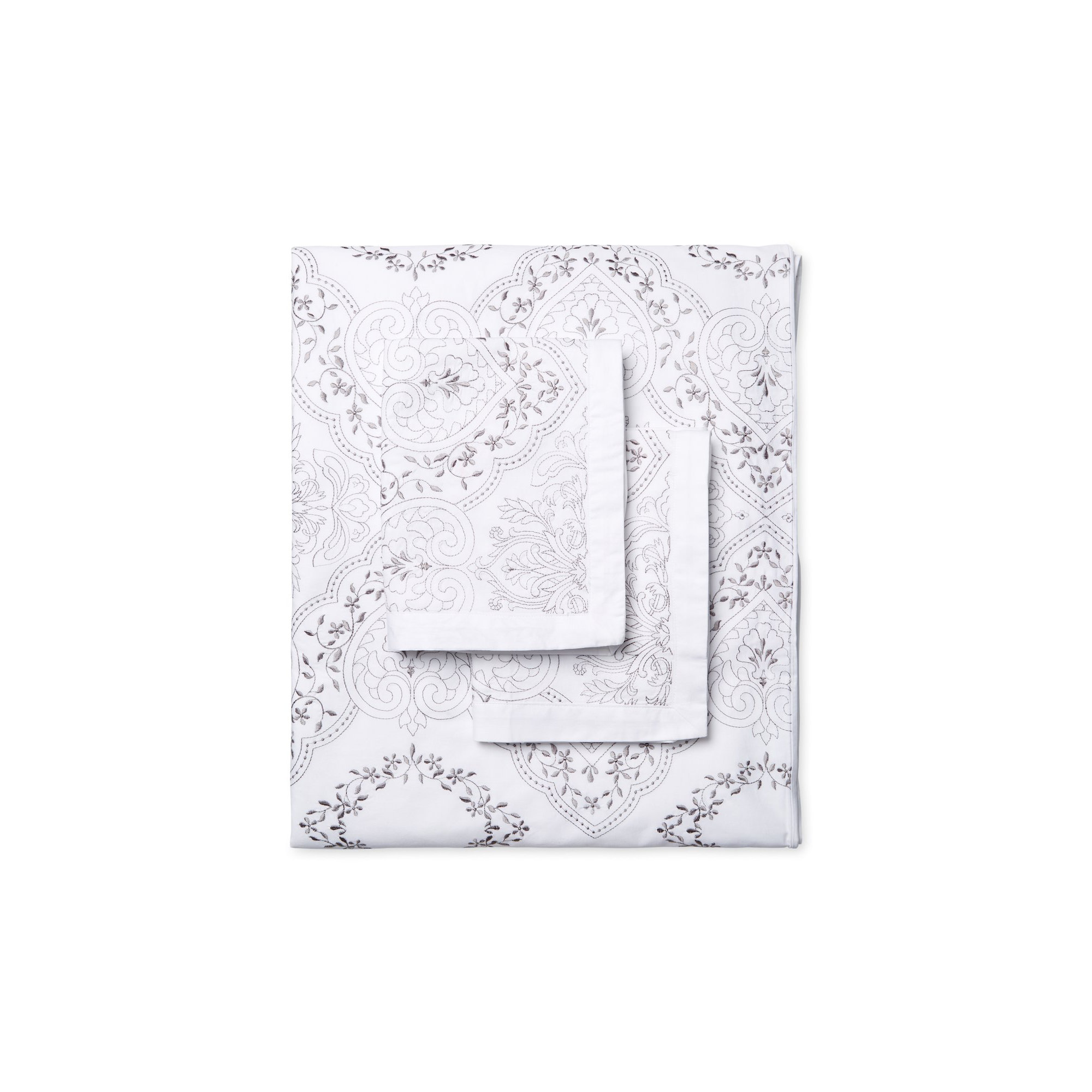Berdine Sateen Duvet Cover Set, King Duvet Cover + 2 King Shams