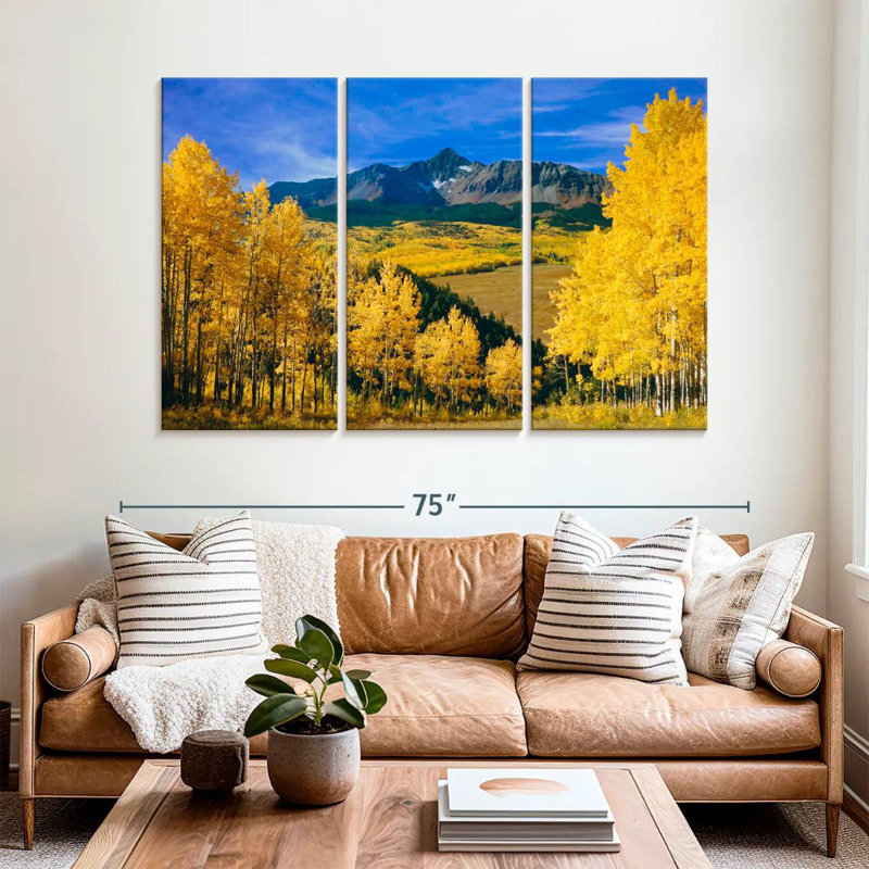 Alvord Autumnal Aspen Trees, 42" H x 65" W
