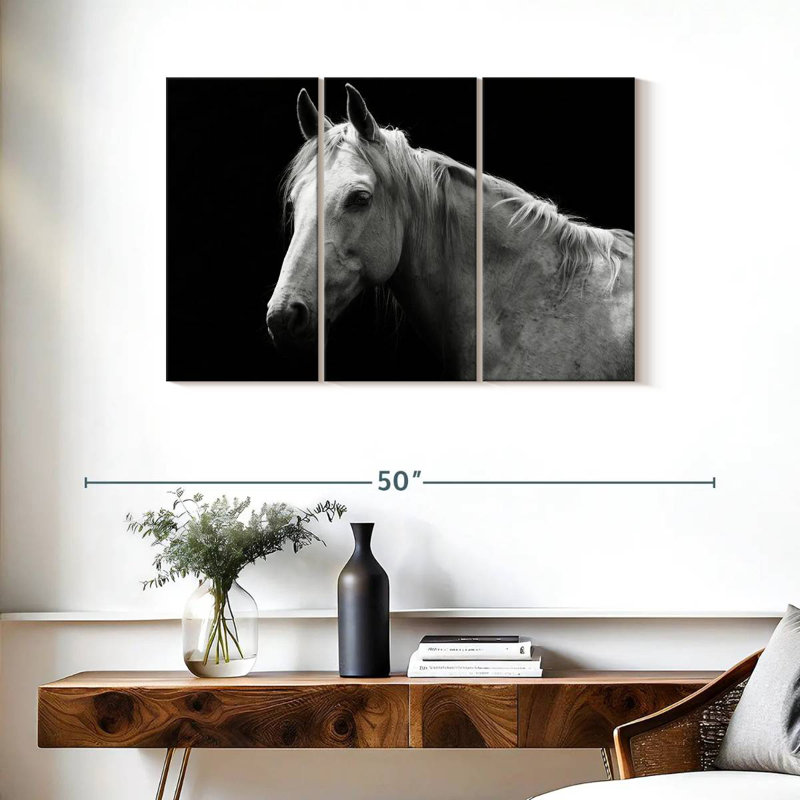 Brampt Horse Headshot, 24" H x 38" W