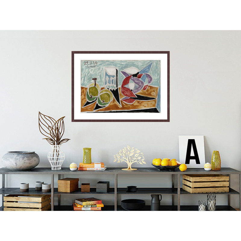 Nature morte: fruits et pichet (Nature morte: fruits et pot) par Pablo Picasso, impression giclée sur cadre